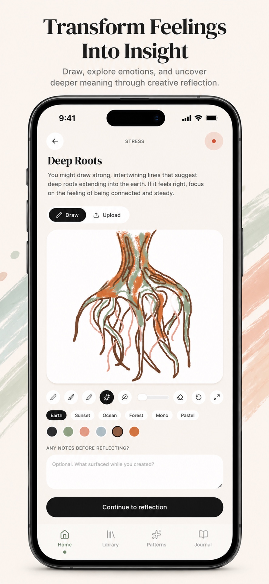 Transform feelings into insight — creative tools